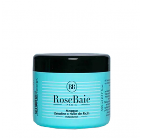 Rose baie masque kératine et huile de ricin