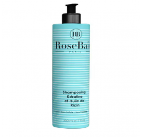 Rose baie shampoing kératine et huile de ricin